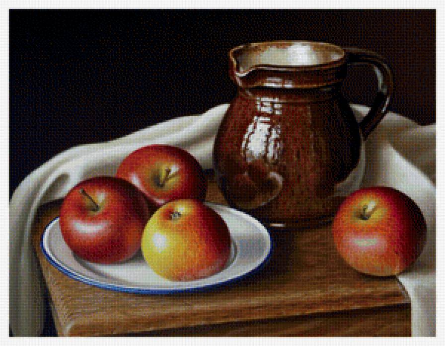 Натюрморт - вышивка крестом - предпросмотр