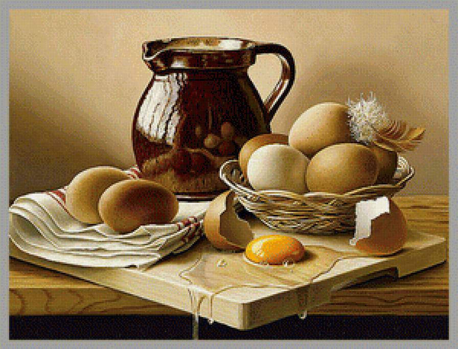 Натюрморт - вышивка крестом - предпросмотр