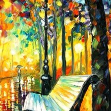 Схема вышивки «скамья»