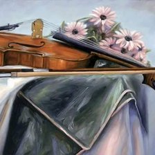 Схема вышивки «violin»