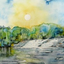 Схема вышивки «watercolour painting»