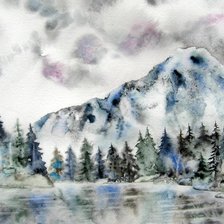 Схема вышивки «watercolour painting»