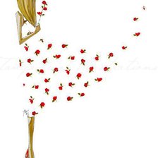 Схема вышивки «flower dress»