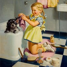 виселое купание