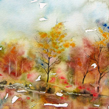 Схема вышивки «watercolor autumn»