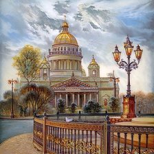 Схема вышивки «Городской пейзаж»