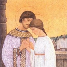 Схема вышивки «СВЯТЫЕ»