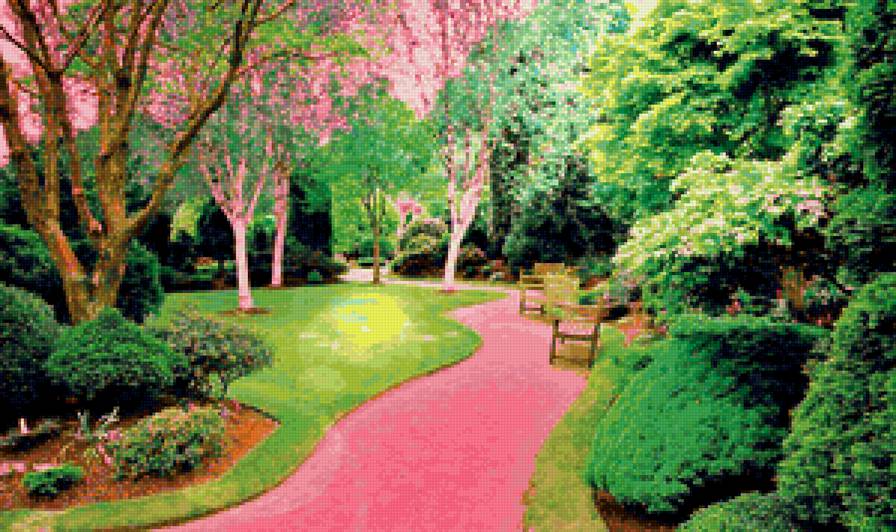 Аллея в парке - парк, аллея - предпросмотр