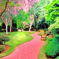 Схема вышивки «Аллея в парке»