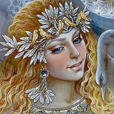 Схема вышивки «девушка»