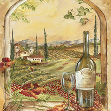 Схема вышивки «Вид на виноградники»