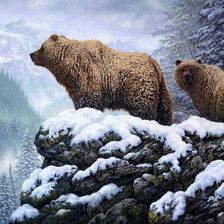 Схема вышивки «мишкам спать пора»