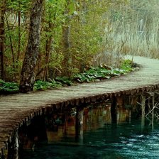 Схема вышивки «Мостик через речку»