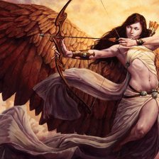 Схема вышивки «крылатая лучница»