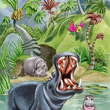 Схема вышивки «мир животных»