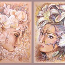 Схема вышивки «моя прекрасная Леди»