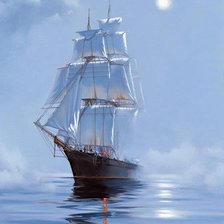 Схема вышивки «Парусник»