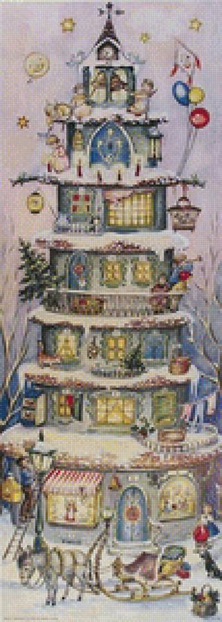 Новогодний торт - рождество, торт, новый год, праздник - предпросмотр