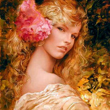 Схема вышивки «Девушка»