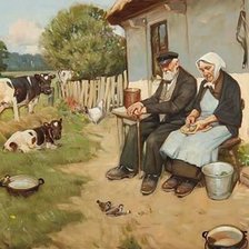 Схема вышивки «село»