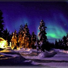 Схема вышивки «Полярное сияние»