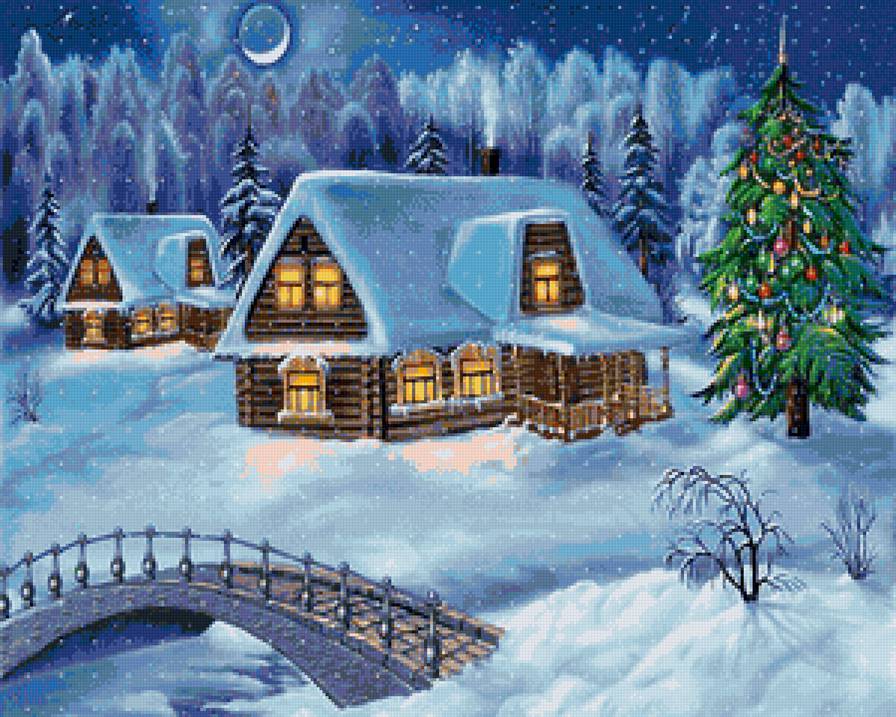 зимняя ночь - предпросмотр