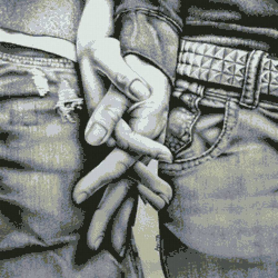 вместе всегда - джинсы, любовь, люди, прикосновения, пара, руки - предпросмотр