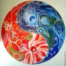 Схема вышивки «Инь- Янь»