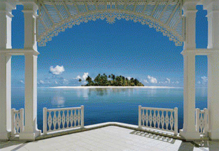 панорама1 - балкон, солнце, остров, море, пляж - предпросмотр