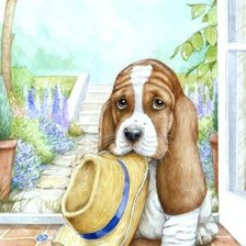 Схема вышивки «Песик»