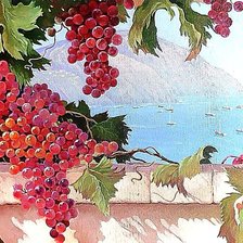 Схема вышивки «По картине худ. Сергея Кольба. Масандра.»