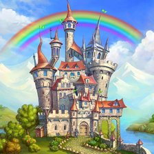 Схема вышивки «Сказочный замок»