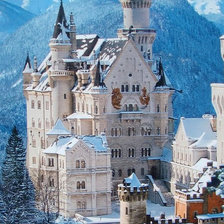 Схема вышивки «Замок в горах»