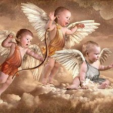 Схема вышивки «ангелочки»