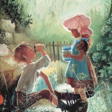 Схема вышивки «Дети»