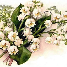 Схема вышивки «Ландыши»