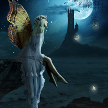 Схема вышивки «Ночная фея»