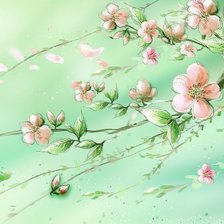 Схема вышивки «сакура»