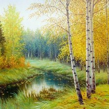 Схема вышивки «осень золотая»