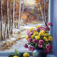 Схема вышивки «времена года»