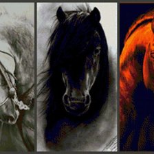 Схема вышивки «лошадь»