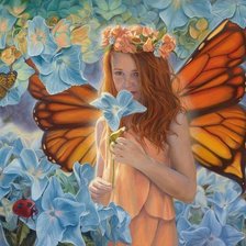 Схема вышивки «фея»