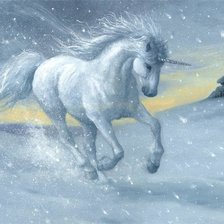 Схема вышивки «единорог»