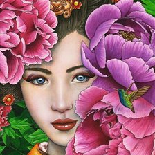 Схема вышивки «Восточная красавица»