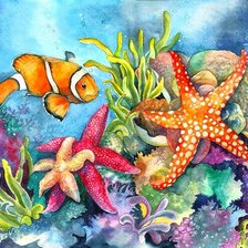 Схема вышивки «ПОДВОДНЫЙ МИР»