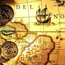 Схема вышивки «Карта сокровищ»