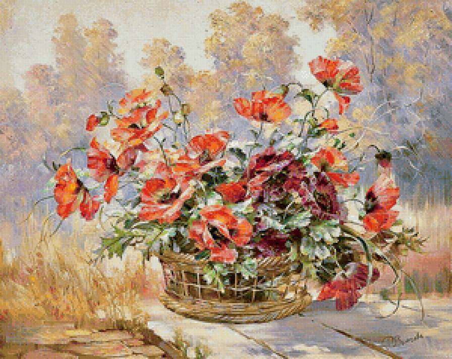 Маки - маки.цветы.букет. - предпросмотр