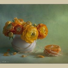 Схема вышивки «Оранжевый букет»