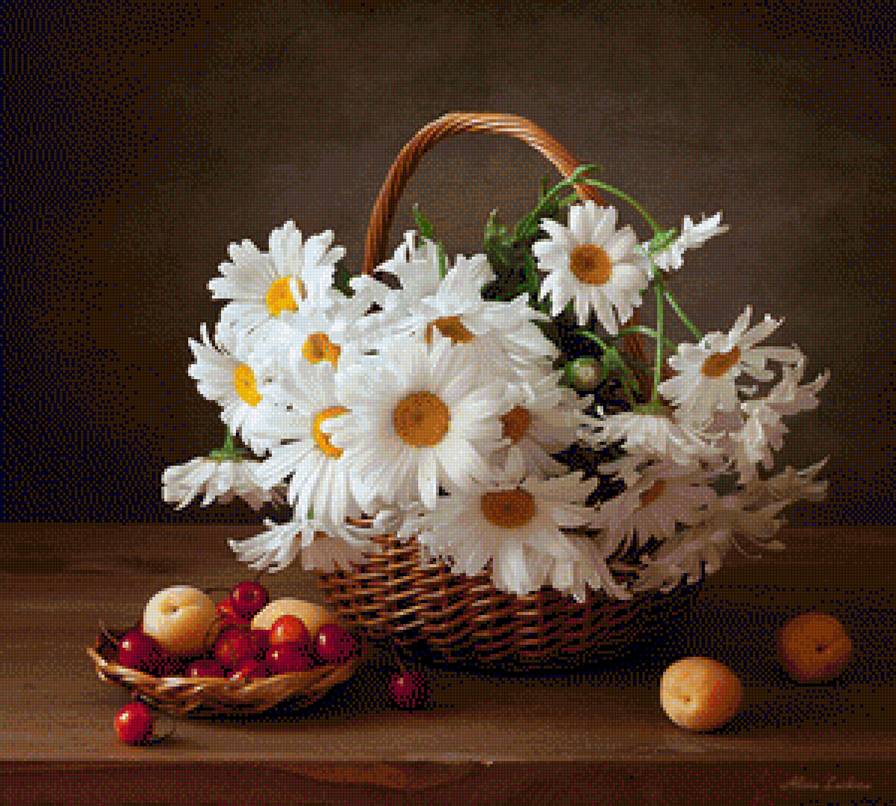 Ромашки - цветы, букет, натюрморт - предпросмотр