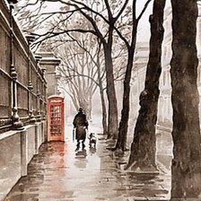 Схема вышивки «По картине худ. Лео Стэнс "После дождя"»